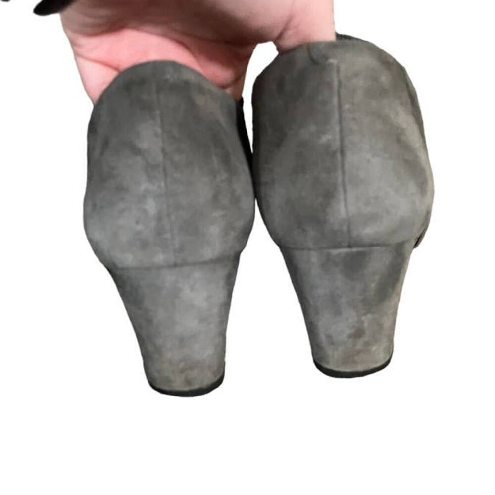 Vionic Womens Stanton Suede Wedge Booties Slate Gray Size 8 - Picture 5 of 9